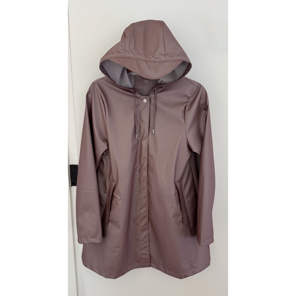 Rains A-Line W rain jacket in mauve muse